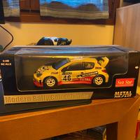 sun star model rally peugeot 206 wrc  1:18
