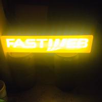 insegna luminosa funzionante Fastweb 