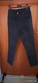 pantalone blu scuro con elastan gamba dritta 