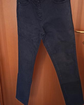 pantalone blu scuro con elastan gamba dritta 