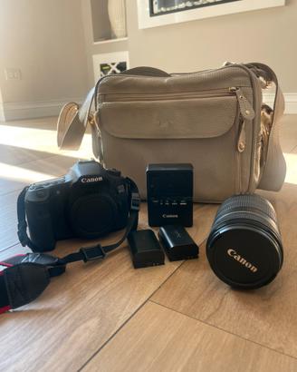 Canon 60 d con lente e borsa