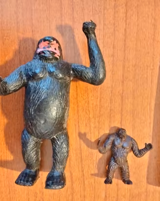 2 mini-Figure King Kong Gorilla Anni 70/80