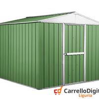 Box porta attrezzi lamiera 276x260 verde chiaro