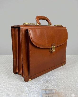 BORSA PROFESSIONALE ORE IN VERA PELLE - MAI USATA