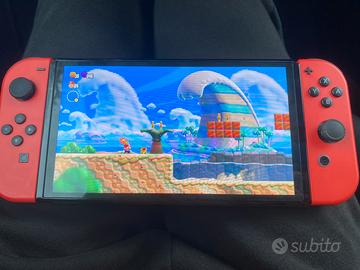 Switch oled mario edition (rouge)