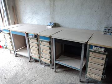 Banco Tavolo da lavoro con Carrello estraibile MGM