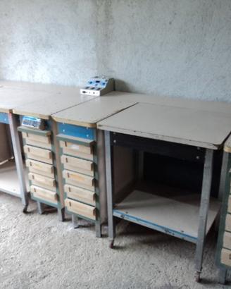 Banco Tavolo da lavoro con Carrello estraibile MGM