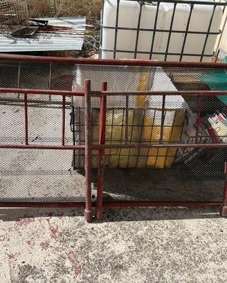 Letto vintage in ferro completo di rete