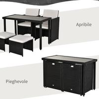 Tavolo con sedie balcone