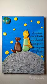Quadro con sassi "il piccolo principe"