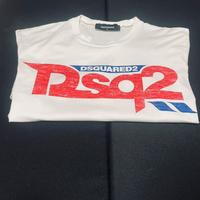 T-Shirt Dsquared 2 Bianca Taglia M ( CON FATTURA )