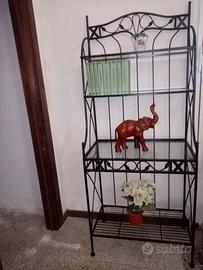 ETAGERE SCAFFALE IN FERRO BATTUTO