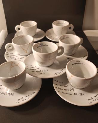Illy yoko Ono 7 cups set completo 