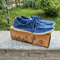 Natural world 45 uomo blu scarpe estive cotone 