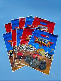 Sacchetti Regalino Monter Truck 10 pezzi Compleann