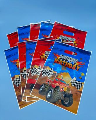Sacchetti Regalino Monter Truck 10 pezzi Compleann