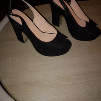 Sandali neri velluto