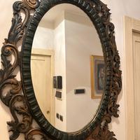 Specchiera ovale antica