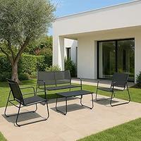 Set Salotto da Giardino Gonzalo, 4 Pezzi