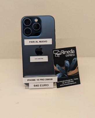 iPhone 15 pro 256GB pari nuovo promo