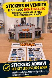 Sticker WSQK Radio Lego + Istruzioni omaggio