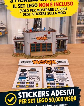Sticker WSQK Radio Lego + Istruzioni omaggio