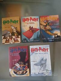HARRY POTTER libri 1-2-3-4-7  brossura  con alette