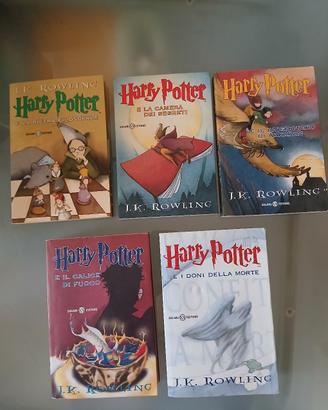 HARRY POTTER libri 1-2-3-4-7  brossura  con alette
