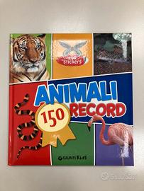 150 Animali Record Libro + Stickers