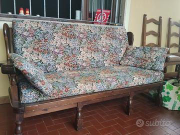 divano in legno 