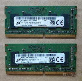 SODIMM DDR4 7 banchi da 4Gb