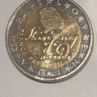 Moneta commemorativa slovena 2007 poeta