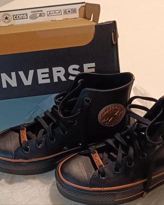 Converse Chuck Taylor All Star Lift Hi Nere e oro