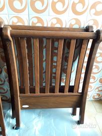 culla in legno massiccio con  cassettone sotto