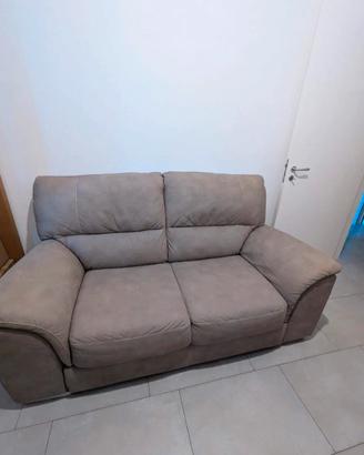Divano in nabuk  tortora 2 posti 