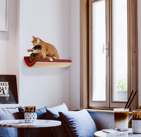 Letto a parete gatto | Mensola gatto con cuscino