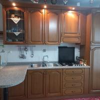 CUCINA COMPONIBILE IN LEGNO NOCE "EURO LOOK"