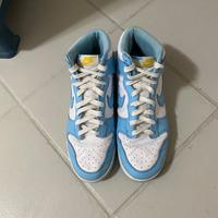 Scarpa Jordan dunke hight Azzurra e Bianca