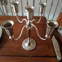 candelabro 5 fuochi argento 800