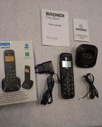 Telefono cordless senza fili Brondi Bravo Bright