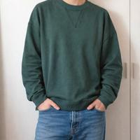 Felpa girocollo da uomo verde scuro