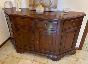 Credenza Scantonata Arte Povera - Legno Massello