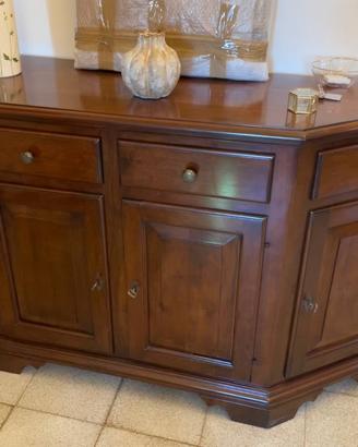 Credenza Scantonata Arte Povera - Legno Massello