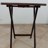tavolino pieghevole in vero legno 