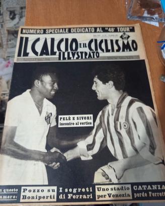 Il Calcio Illustrato 1961 - Pelé e Sivori