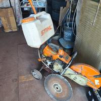 Tagliasfalto stihl ts 400 carrello serbatoio e dis