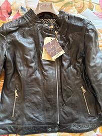 Nuovo Giubbotto in pelle nero CONBIPEL