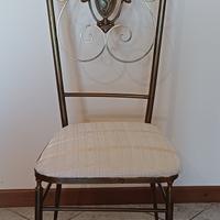 Sedia in ottone anni 70 da collezione 