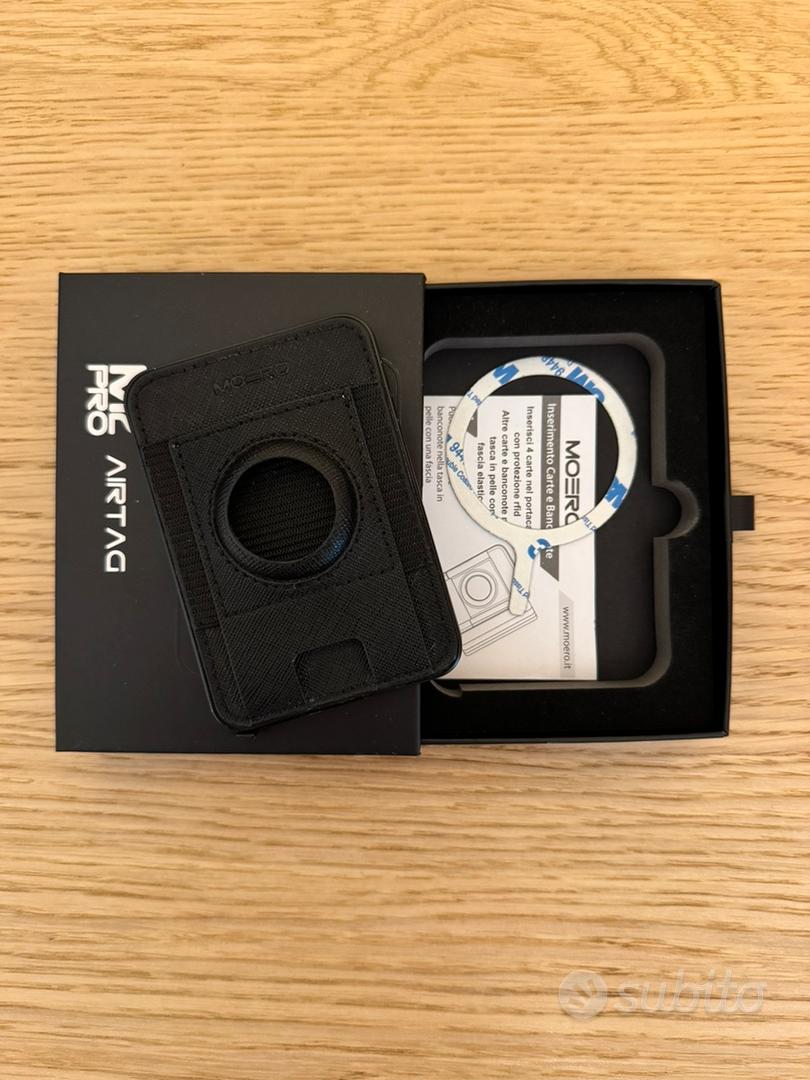 Moero M2 Pro AirTag Black Saffiano Abbigliamento e Accessori In