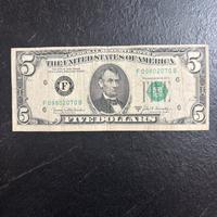 Banconota 5dollari  Usa